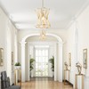 Untrammelife Modern Drum Pendant Light,Luxe Hand-Wrapped Bleached Natural Rope Hanging