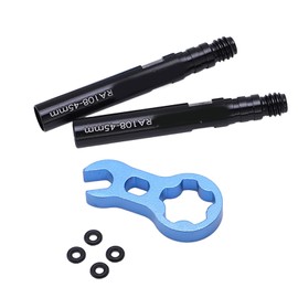 Tire Valve Extender Kit,Tyre Valve Extension Tube French Valve Stem Extension Aluminium Alloy for Road Bicycle Bike(45mm)