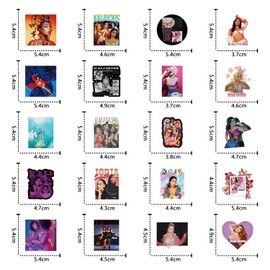 61Pcs Kali Uchis Stickers Pack, Vinyl Waterproof Sticker for Water Bottle,Skateboard,Laptop,Phone,Journaling,Scrapbooking Decals for Teens Adults for Party Supply…