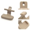 Sporacingrts 2pcs Beige Center Console Armrest Upper & Lower Latch