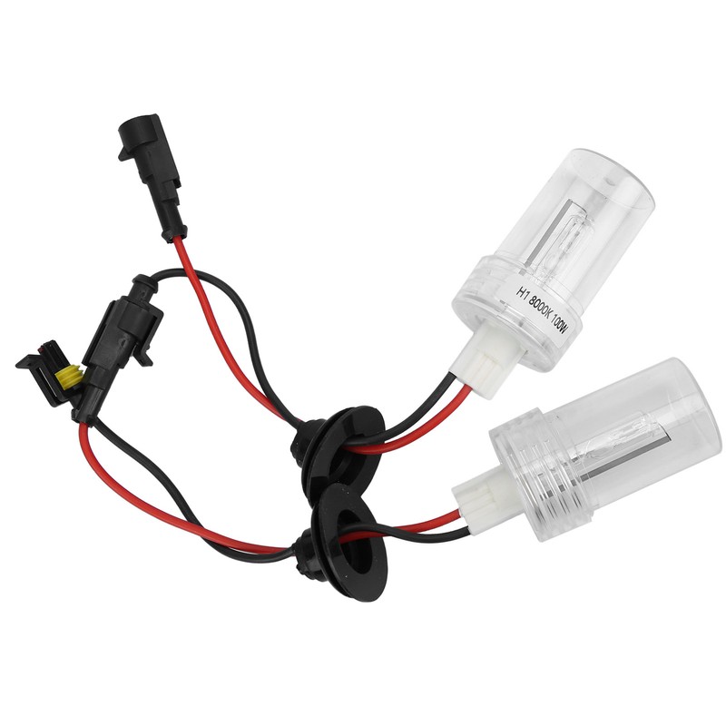 2Pcs Headlight Xenon Bulbs HID Lamp Replacement 100W 8000K H1