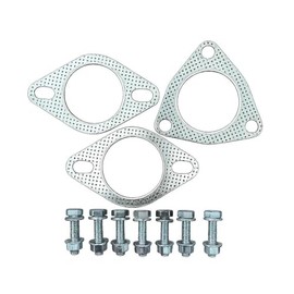 2.25" / 2.5" Cat Pipe Back Exhaust Hardware and Gasket Kit Compatible with Hond a Ac ura