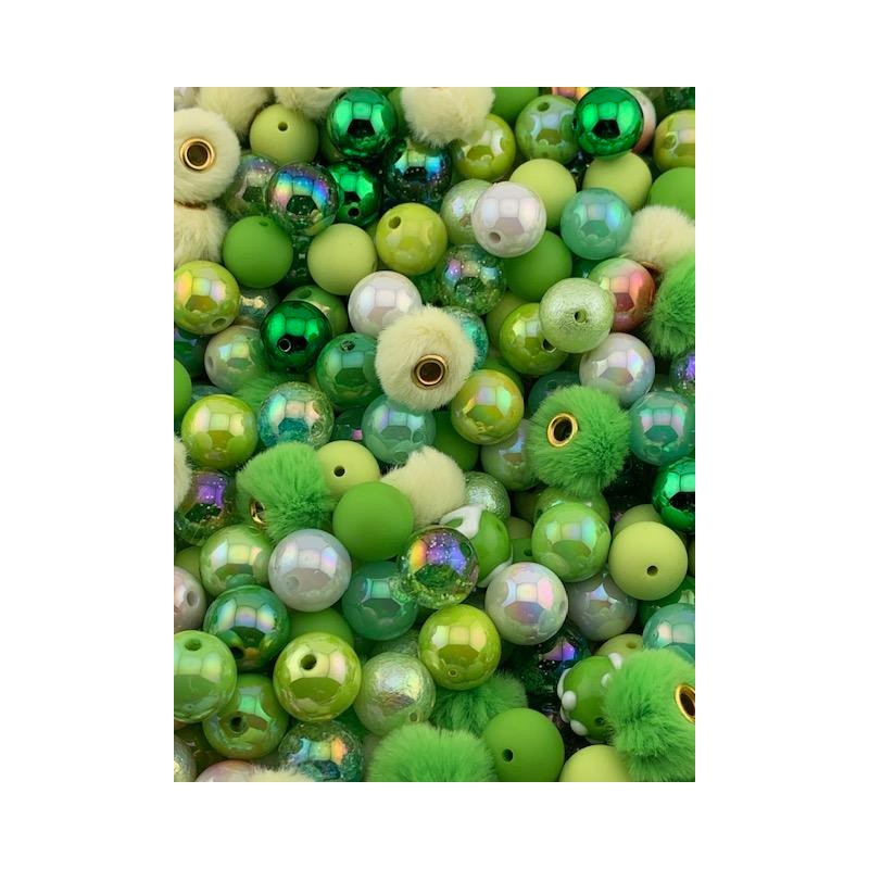 Color Mix 20 Pack 16mm Acrylic Beads for Pen and