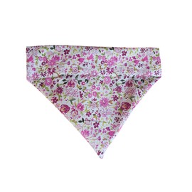 Floral Over the Collar Dog Bandana That Slips onto Their Existing Collar Size (Small)