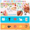 70Pcs Animal Erasers for Kids Desk Pets, 3D Take Apart