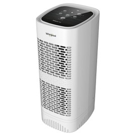 Whirlpool, WPT60P Whispure True Hepa Air Purifier, Activated Carbon Advanced Anti-Bacteria, Ideal for Allergies, Odors, Pet Dander, Mold, Smoke, Wildfire, and Germs, Medium, White