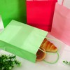 FYSUIMU 36Pcs Pink and Green Party Treat Bags with Handles