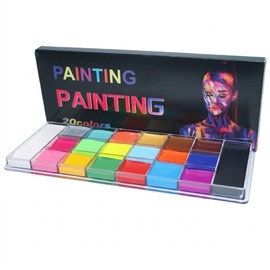 MPI-TOSZH Face Paint, Body Paint, Doran, 20 Colors, Oily, Face Paint, Maternity Paint, Cream, Safe, Makeup, Cosplay, Stage Makeup, Halloween (20 Colors)