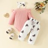 Geagodelia Baby Girl Clothes Set Cute Short Sleeve Romper +
