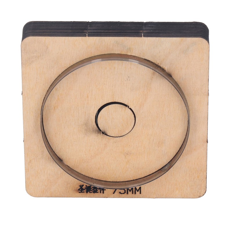 Leather Cutting Die 75mm Dia Round Shaped Manual Punching Molds