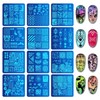 Biutee Nail Image Plate Set of 12 Nail Plates 1