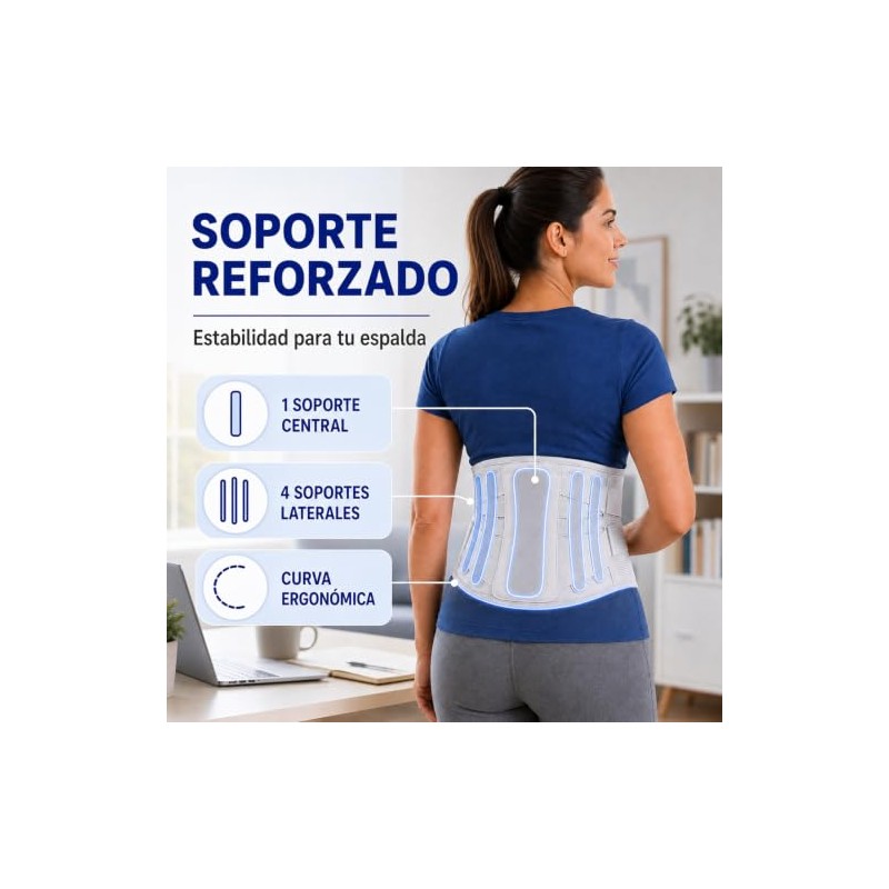 Ajustable Cinturn de Soporte Lumbar