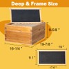 beeknows 10 Frame Langstroth Beehive Kit Dipped in 100% Beeswax