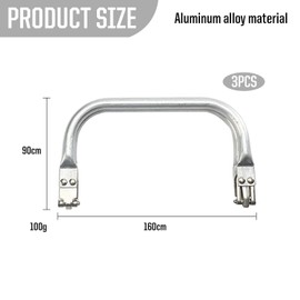 3-Piece Bag Inner Clip, U-Shaped Bag Inner Handle, Bag Handle Frame, Alloy Opener, Clutch Frame, Diy Bag Accessories