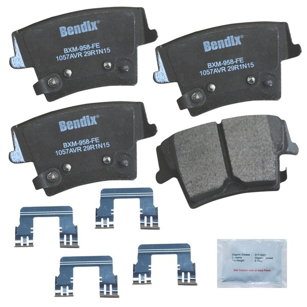 Bendix Bendix Priority1 CFM1057AVR Semi-Metallic Rear Brake Pads for Dodge