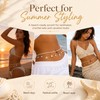2Pcs Gold Starfish Waist Chain Bikini for Women, Layered Bohemian