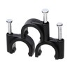 Mini Skater 10mm Diameter Circle Ethernet Nylon Wire Cable Clips