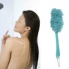 BlueFinger Body Cleansing Bath Sponge Loofah with Handle for Women