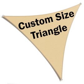 Amgo Custom Size Order to Make Sun Shade Sail & Canopy Mesh Fabric UV Block & Right Triangle UPF50+ Commercial Grade Heavy Duty (We Make Custom Size)