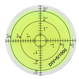 Spirit Levels, 60 mm Diameter, Round Circular Spirit Level for Levelling Motorhomes, Trailers, Phonos, Turntables, Telescopic Tripods, Phonographs