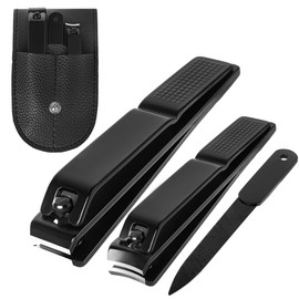 Nail Clippers Set, Ultra Sharp Toenail Clippers and Fingernail Clipper, Nail File, Nail Cutter, Nail Clippers for Adults Men Women, Gifts for Women Men, Christmas Stocking Stuffers for Adults Men