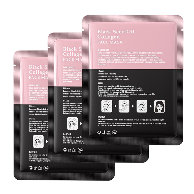 Collagen sheet mask - 3-Pack