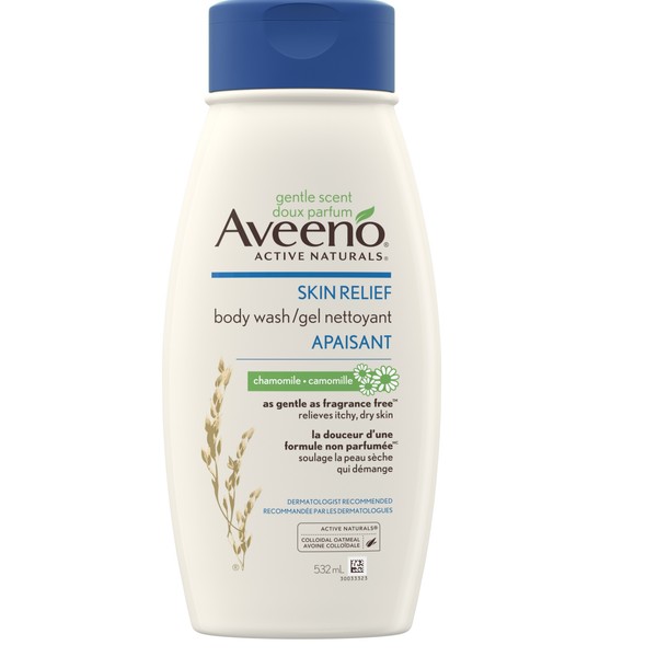 Aveeno Chamomile Body Wash for Dry Skin Relief Gentle Scent
                            532 mL