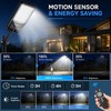 2 Pack Solar Street Lights Outdoor, 30000LM 6500K Motion Sensor