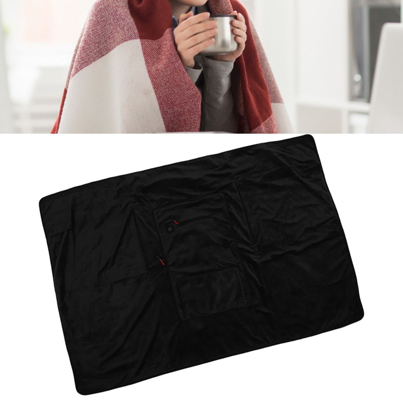 Heated Blanket Hot Heating Pad USB Powered Adjustable Temperature Fast