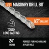 GroundGrabba Steel Masonry Drill Bit (24 Inch SDS Shank)