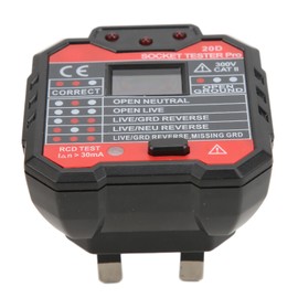 20D Leakage Socket Tester Socket Detector Electric Circuit Live Wire Neutral Wire Checker 48‑