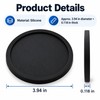 Non-Slip Silicone Drink Coasters Set of 6 – Heat-Resistant Table