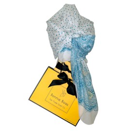 Bonnie Boas COMPLIMENTARY GIFT WARPPING Fair Trade Scarf (Jane Aqua)