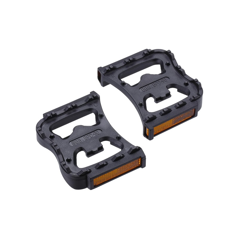 BBB Pair of Footrests for SPD Automatic Pedals - Black