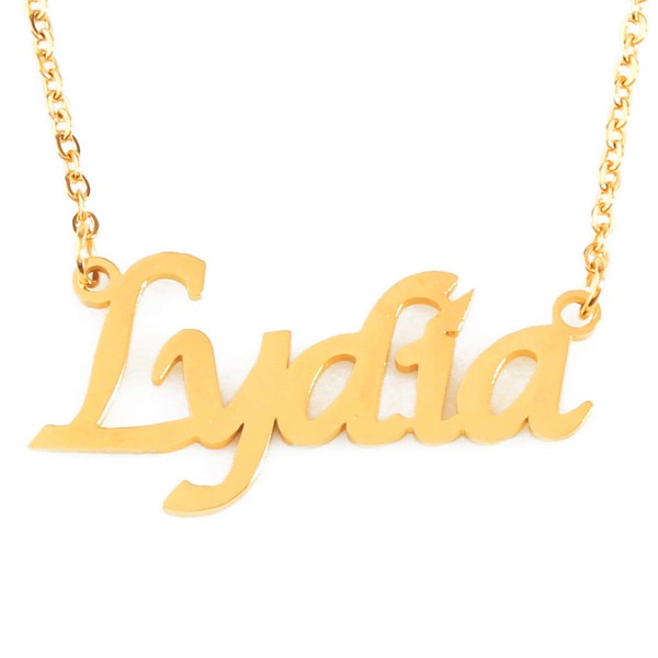 Kigu Lydia Personalized Name - 18ct Gold Plated Necklace -