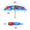 SGPINC Pink Queen Princess Snowman Pongee Fabric Auto Open/Close Umbrella