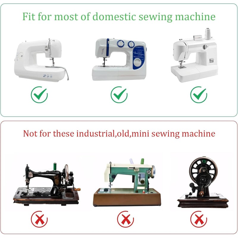 3PCS Rolled Hem Foot Set - Sewing Machine Foot Kit