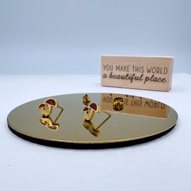 Pumpkin Earrings - Pumpkin Pie Earrings - Stainless Steel Pineapple Earrings - Lettuce Earrings - Croissant Earrings - Pizza Earrings - Waffle Earrings - Lollipop Earrings - Burger Earrings, X-Small,