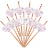 Team Bride Drinking Straws (25pcs) Rose Gold Drinks Utensils for