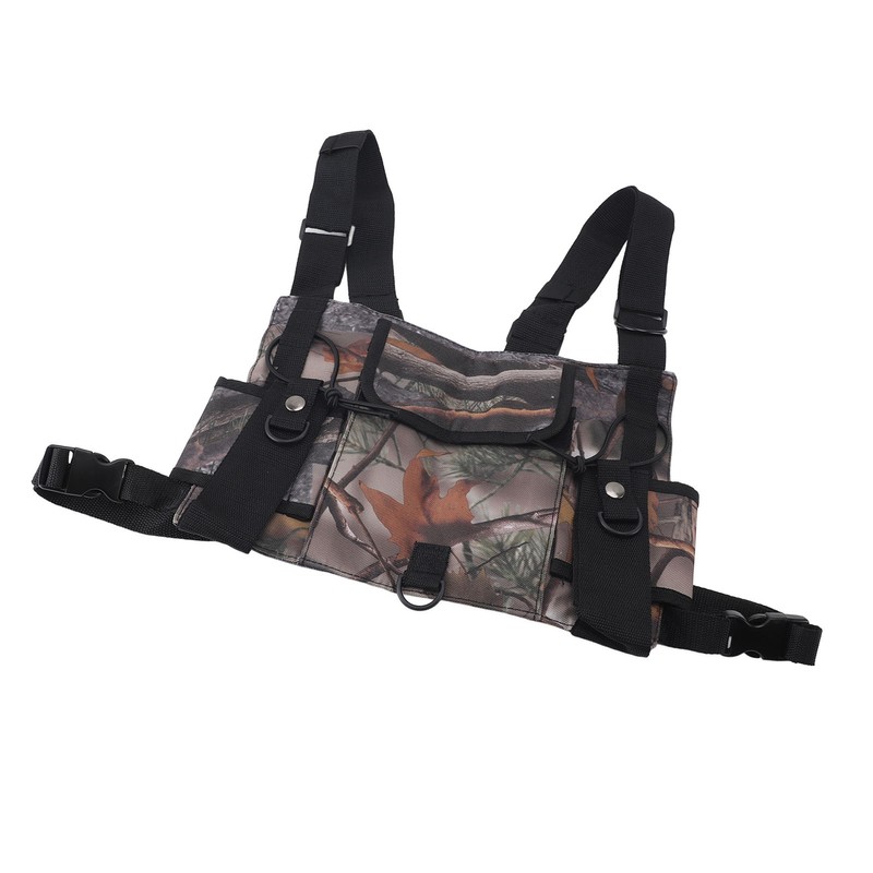 Radio Chest Harness Chest Front Pack Pouch Vest Rig Radio