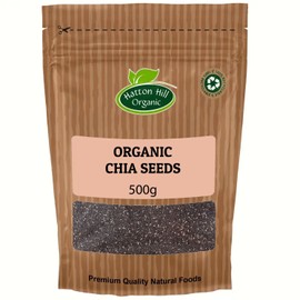 Organic Chia Seeds 500g by Hatton Hill Organic | Superfood Packed with Nutrients