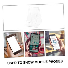 SKISUNO Adjustable Phone Stand Acrylic Displaying Rack Cellphone Support Retail Show Rack Sturdy Workmanship