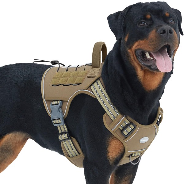 Auroth Tactical Dog Harness for Large Dogs No Pull Adjustable