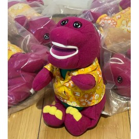 Barney VINTAGE BARNEY the Purple Dinosaur Small Plush 2002  6" General Mills Promo NIB