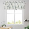 Farmhouse Eucalyptus Leaf Kitchen Curtains Valances for Windows Spring Summer