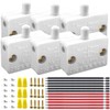 MKBKLLJY 6 PCS White Cabinet Door Switch Normally Closed Automatic