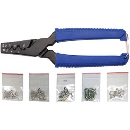 BGS 1430 | Crimping Tool for Cable End Sleeves | incl. 150 Cable Terminals | 175 mm