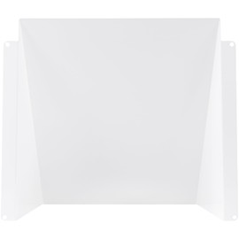 Vent Systems 8" x 8" Inch Vent Cover - Galvanized Steel Dryer Vent Cover/Deflector - White Exhaust Vent Guard for Indoor/Outdoor/Wall/RVs/Trailer - Air Vent Hood - Ventilation System Protection