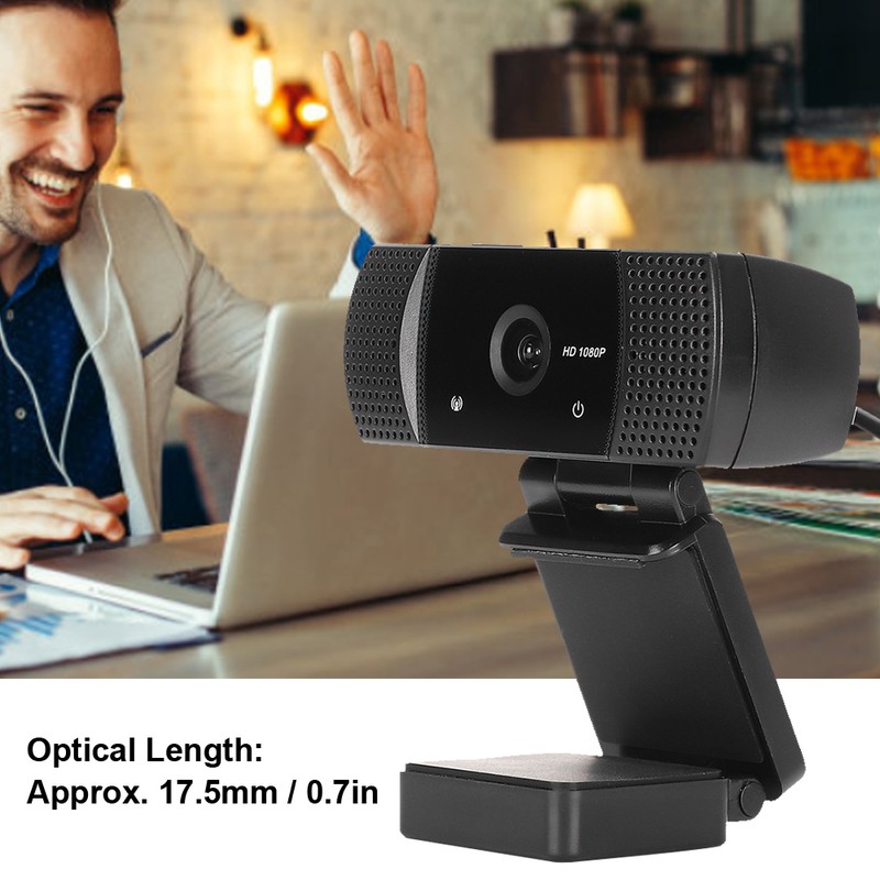 Webcam USB Computer HD BuiltIn Mike Desktop Video Call Conference