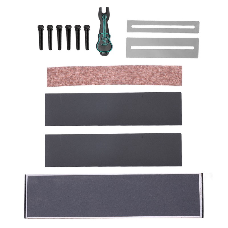 Guitar Polishing Tools Fret Gasket Bridge Pins and Puller Grinding